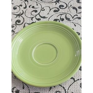 Homer Laughlin Lime Green Ceramic Saucer